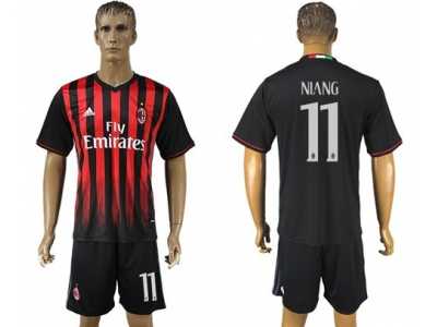 AC Milan #11 Niang Home Soccer Club Jersey