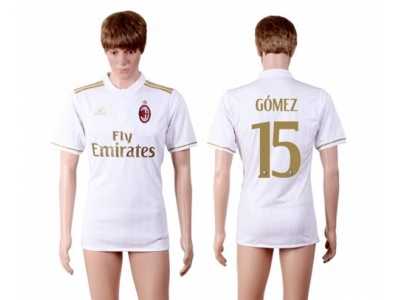 AC Milan #15 Gomez Away Soccer Club Jersey