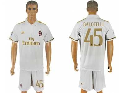 AC Milan #45 Balotelli Away Soccer Club Jersey