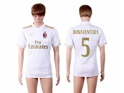 AC Milan #5 Bonaventura Away Soccer Club Jersey