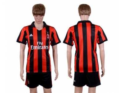 AC Milan Blank Home Soccer Club Jerse