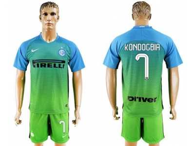 Inter Milan #7 Kondogbia Sec Away Soccer Club Jersey