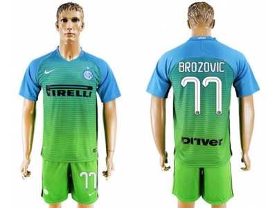Inter Milan #77 Brozovic Sec Away Soccer Club Jersey