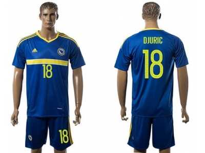 Bosnia Herzegovina #18 Djuric Home Soccer Country Jersey
