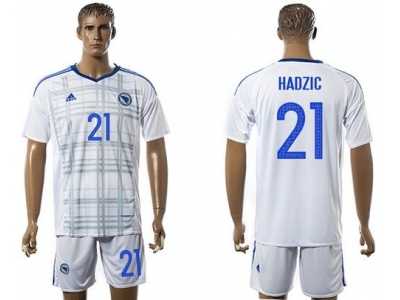 Bosnia Herzegovina #21 Hardzic Away Soccer Country Jersey