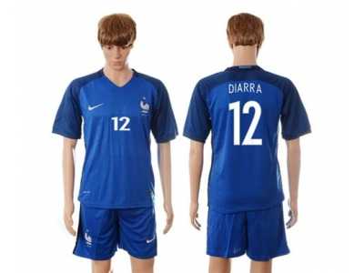 France #12 Diarra Blue Soccer Country Jersey