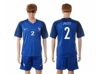 France #2 Jallet Blue Soccer Country Jersey