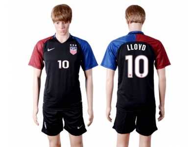 USA #10 Lloyd Away(Three Star) Soccer Country Jersey