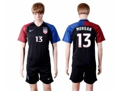 USA #13 Morgan Away(Three Star) Soccer Country Jersey