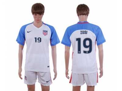 USA #19 Zusi Home Soccer Country Jersey