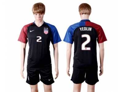 USA #2 Yedlin Away(Three Star) Soccer Country Jersey