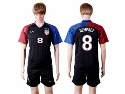 USA #8 Dempsey Away(Three Star) Soccer Country Jersey