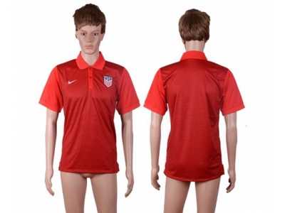 USA Blank Red Polo Shirts