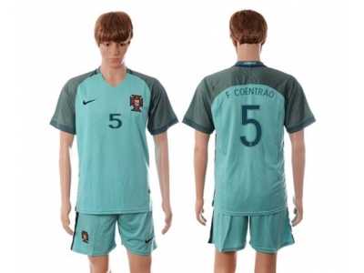 Portugal #5 F.Coentrao Away Soccer Country Jersey