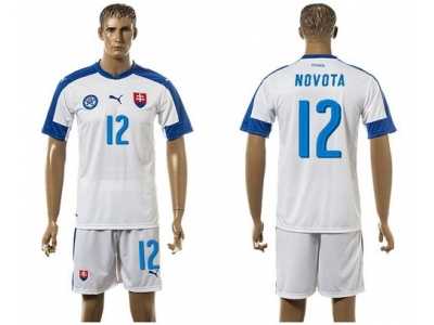 Slovakia #12 Novota Home Soccer Country Jersey