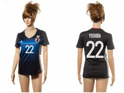 Women's Japan #22 Yoshida Home Soccer Country Jersey