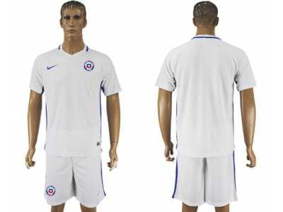Chile Blank Away Soccer Country Jersey