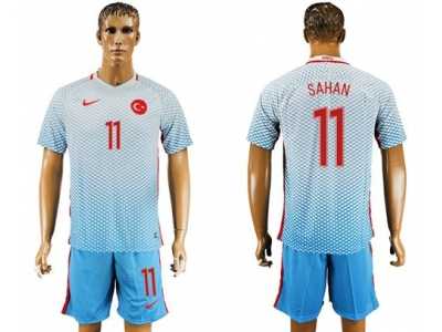Turkey #11 Sahan Away Soccer Country Jersey