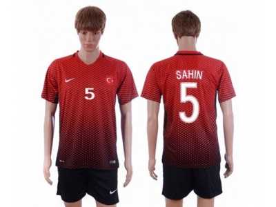 Turkey #5 Sahin Home Soccer Country Jersey