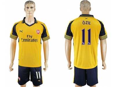 Arsenal #11 Ozil Away Soccer Club Jersey