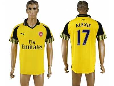 Arsenal #17 Alexis Away Soccer Club Jersey