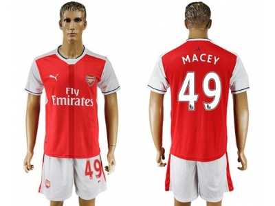 Arsenal #49 Macey Home Soccer Club Jersey