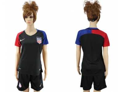 Women's USA Blank Away Soccer Country Jerseys