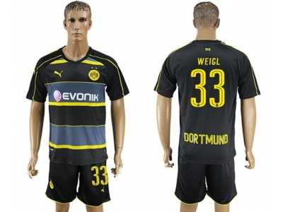 Dortmund #33 Weigl Away Soccer Club Jersey