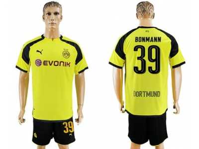 Dortmund #39 Bonmann European Away Soccer Club Jersey