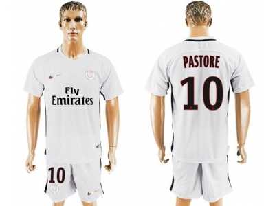 Paris Saint-Germain #10 Pastore Sec Away Soccer Club Jersey