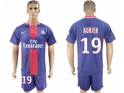 Paris Saint-Germain #19 Aurier Home Soccer Club Jersey