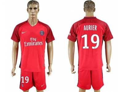 Paris Saint-Germain #19 Aurier Red Soccer Club Jersey