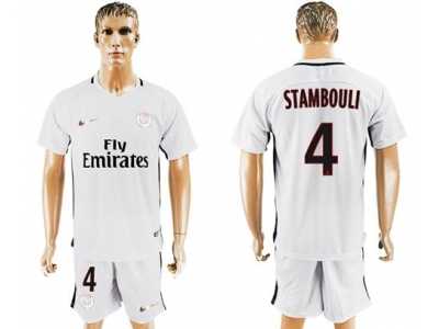 Paris Saint-Germain #4 Stambouli Sec Away Soccer Club Jersey