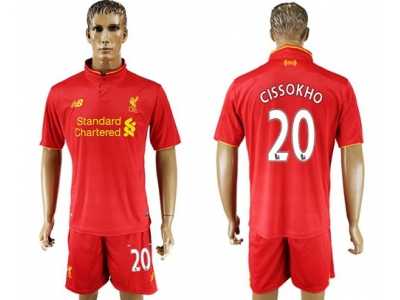Liverpool #20 Cissokho Red Home Soccer Club Jersey