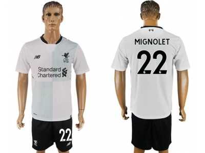Liverpool #22 Mignolet Away Soccer Club Jersey