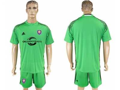 Orlando City SC Blank Green Goalkeeper Soccer Club Jersey