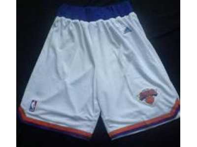 New York Knicks White Revolution 30 Swingman NBA Shorts