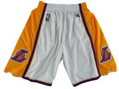 nba Los Angeles Lakers White Swingman Shorts