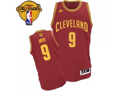 Men's Adidas Cleveland Cavaliers #9 Channing Frye Swingman Wine Red Road 2016 The Finals Patch NBA Jersey