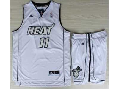 NBA Miami Heat #11 Chris Andersen White Silver Number (Revolution 30)Suits