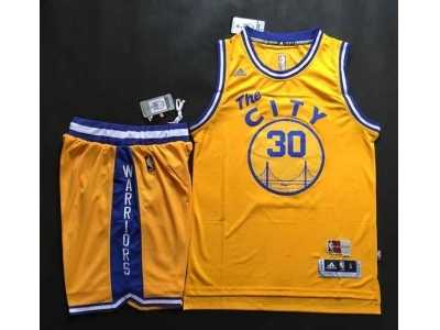 nba golden state warriors #30 curry yellow[Suits]