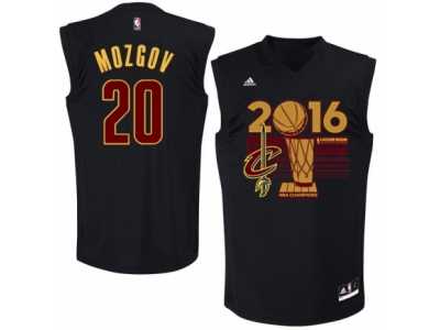 Men's Adidas Cleveland Cavaliers #20 Timofey Mozgov Authentic Black 2016 Finals Champions NBA Jersey