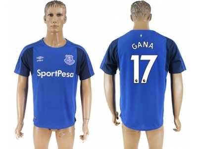 Everton #17 Gana Home Soccer Club Jersey