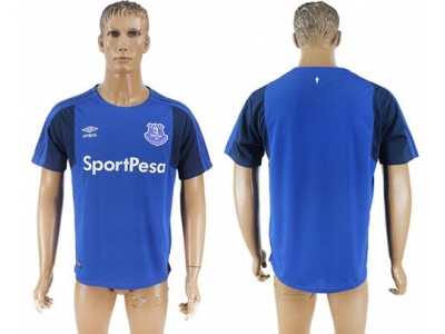 Everton Blank Home Soccer Club Jersey