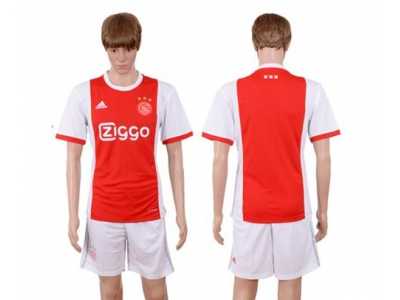 Ajax Blank Home Soccer Club Jerse
