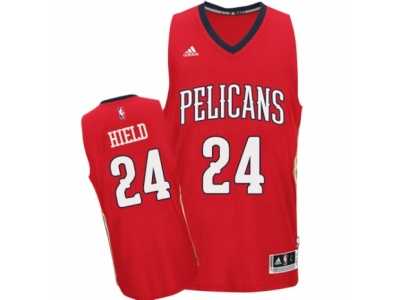 Men's Adidas New Orleans Pelicans #24 Buddy Hield Swingman Red Alternate NBA Jersey