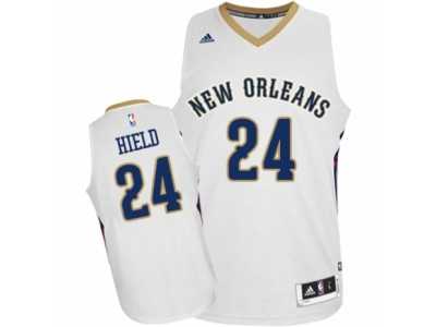 Men's Adidas New Orleans Pelicans #24 Buddy Hield Swingman White Home NBA Jersey