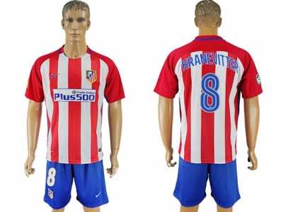 Atletico Madrid #8 Kranevitter Home Soccer Club Jersey