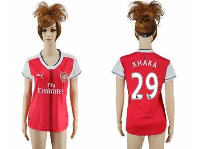 Women's Arsenal #29 Xhaka Home Soccer Club Jersey