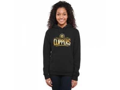 Women''s Los Angeles Clippers Gold Collection Pullover Hoodie Black